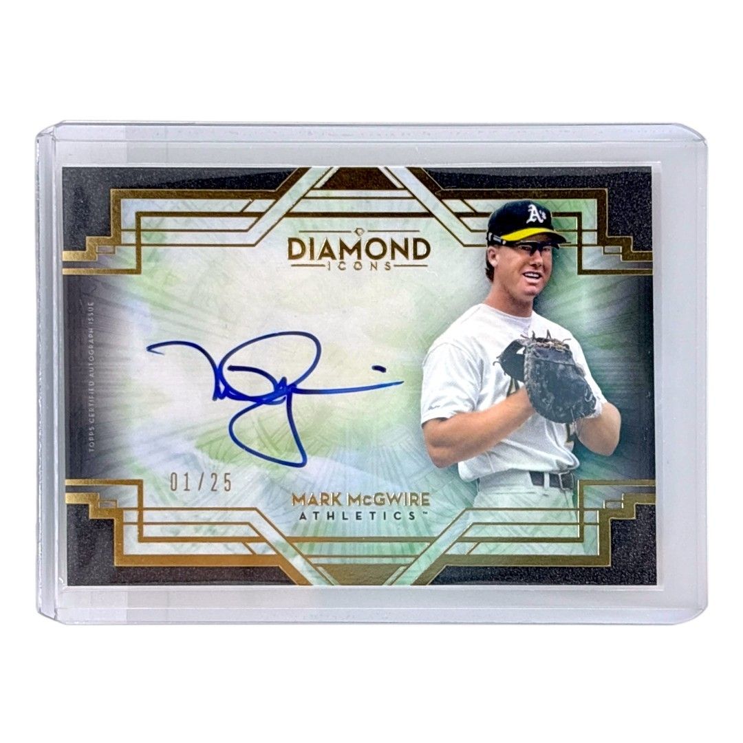 TOPPS MLBカード DIAMOND ICONS MARK McGWIRE OAKLAND ATHLETICS /25 #DIA-MM 送料無料 中古 IT1