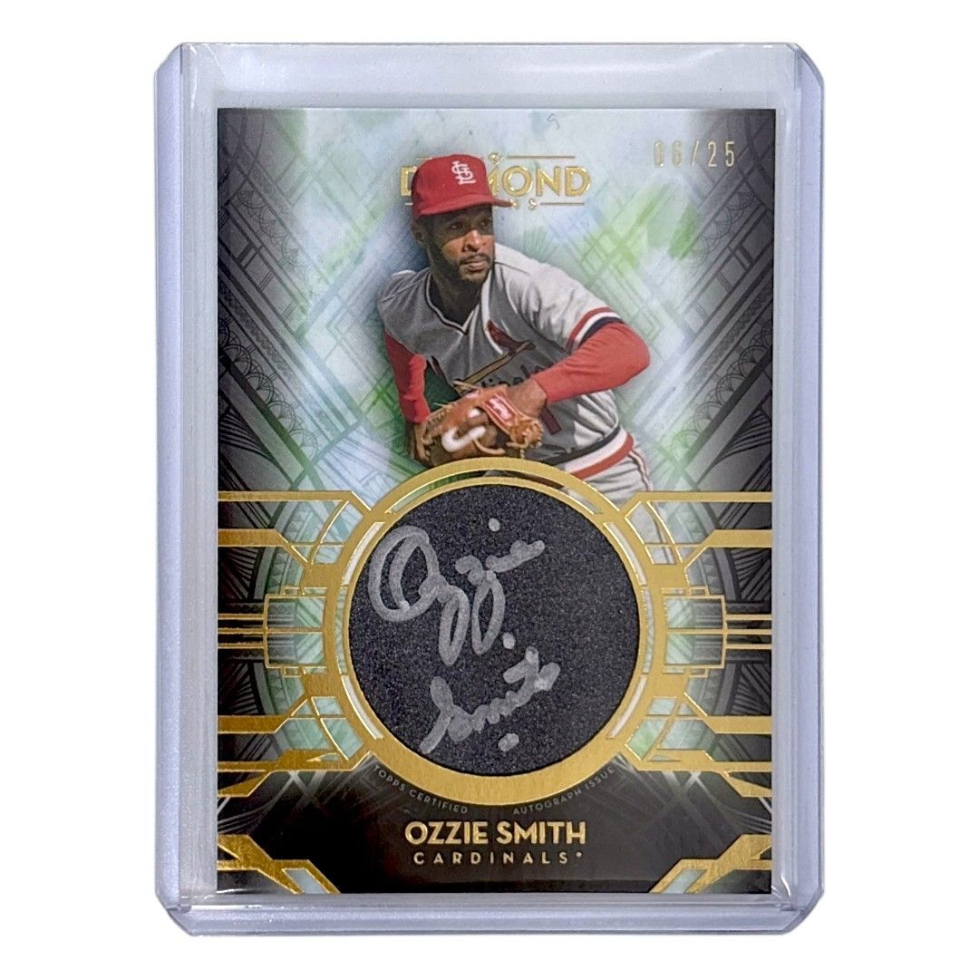 TOPPS MLBカード DIAMOND ICONS SILVER INK OZZIE SMITH ST. LOUIS CARDINALS /25 #SI-OZ 送料無料 中古 IT1