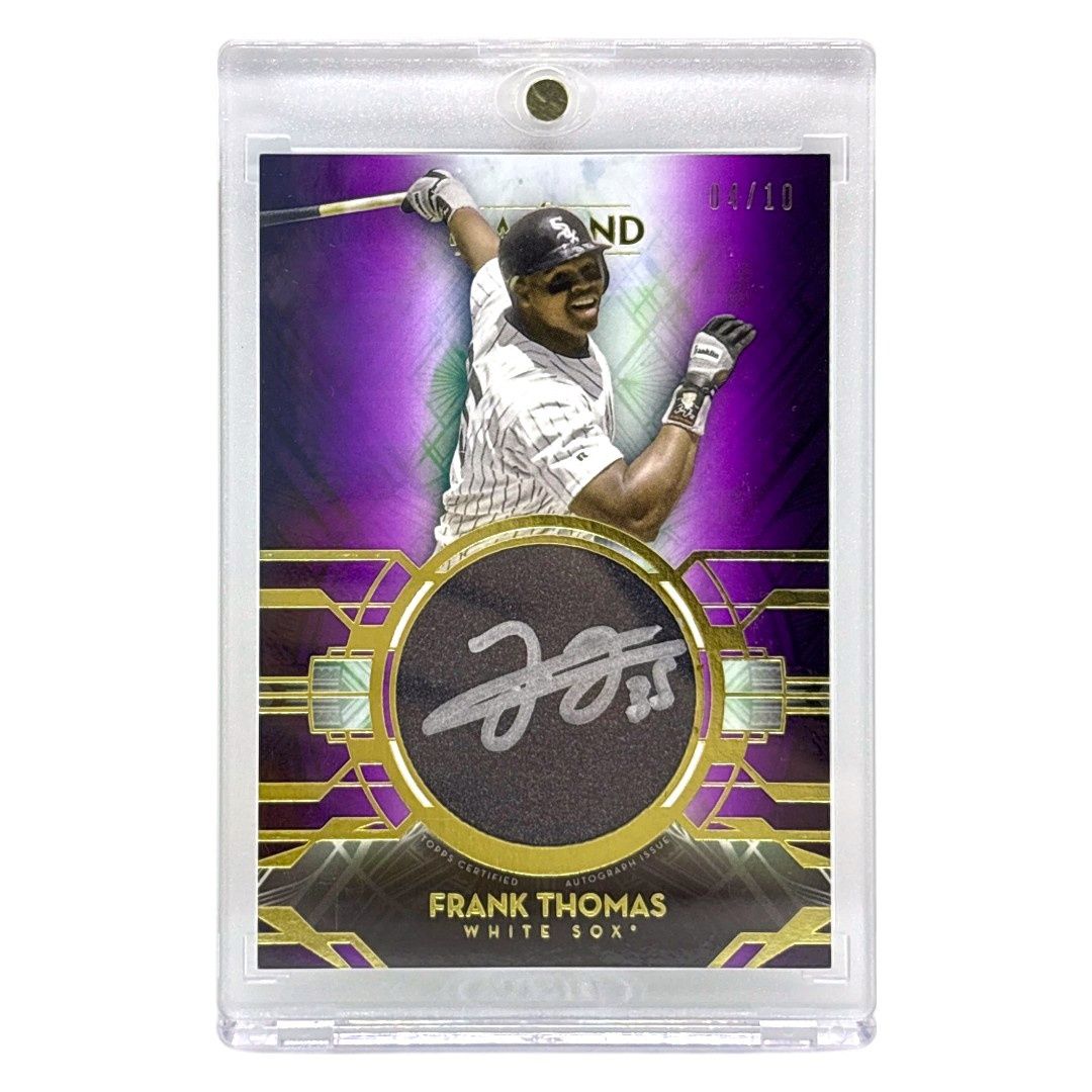 TOPPS MLBカード DIAMOND ICONS SILVER INK FRANK THOMAS CHICAGO WHITE SOX /10 #SI-FTH 送料無料 中古 IT1