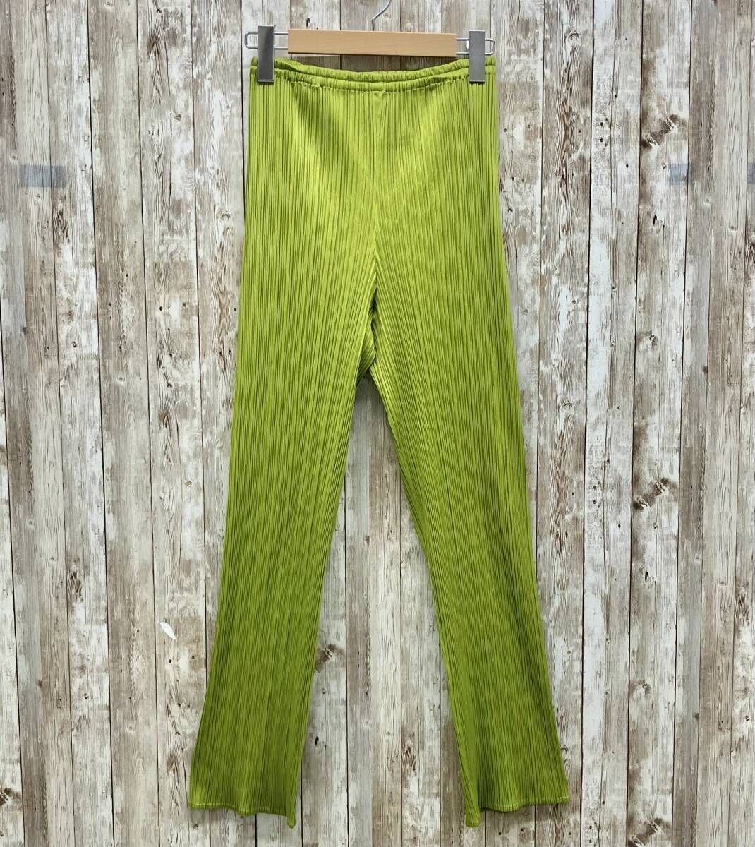 PLEATS PLEASE ISSEY MIYAKE イッセイミヤケ レディース パンツ プリーツパンツ ライトグリーン size3 PP96-JF041
