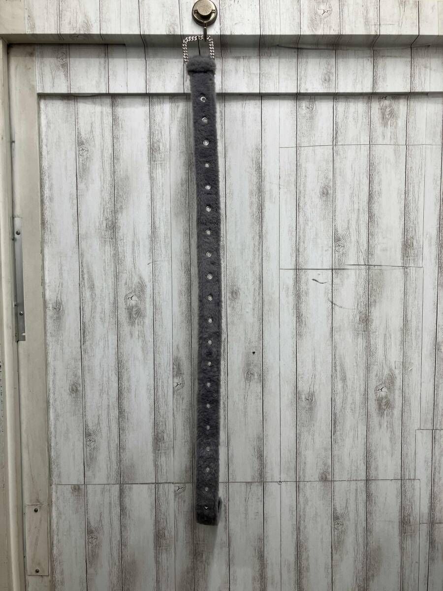 AFB ファー　グレーベルト AFB/A*L/FUR BELT/グレー/フェイクファー