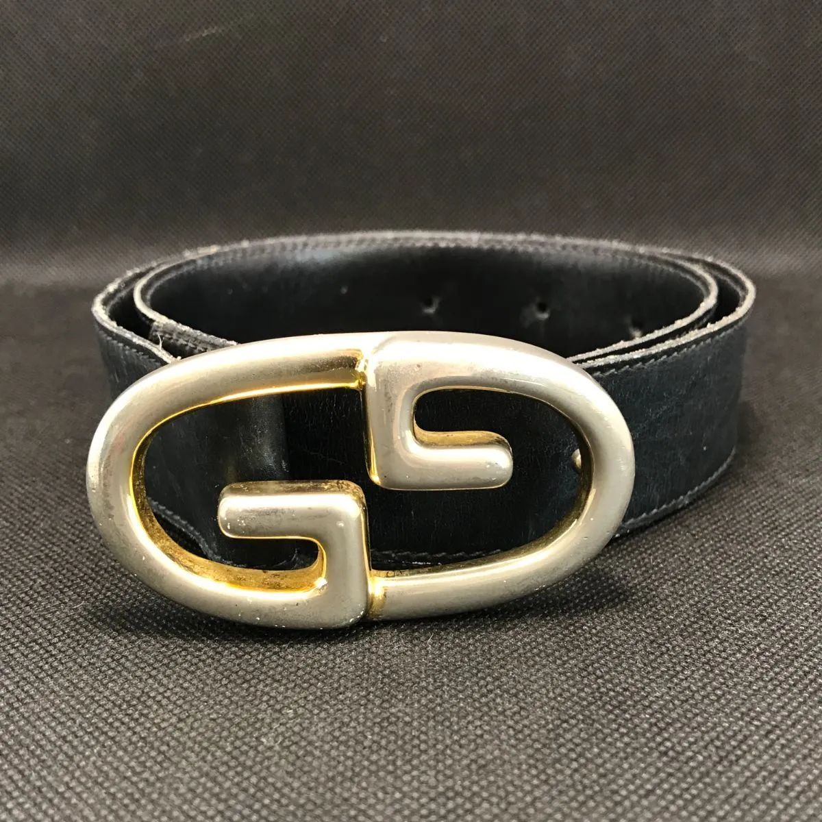 GUCCI オールドグッチ ベルト 表記サイズ65-26 レザー ゴールド金具 GG