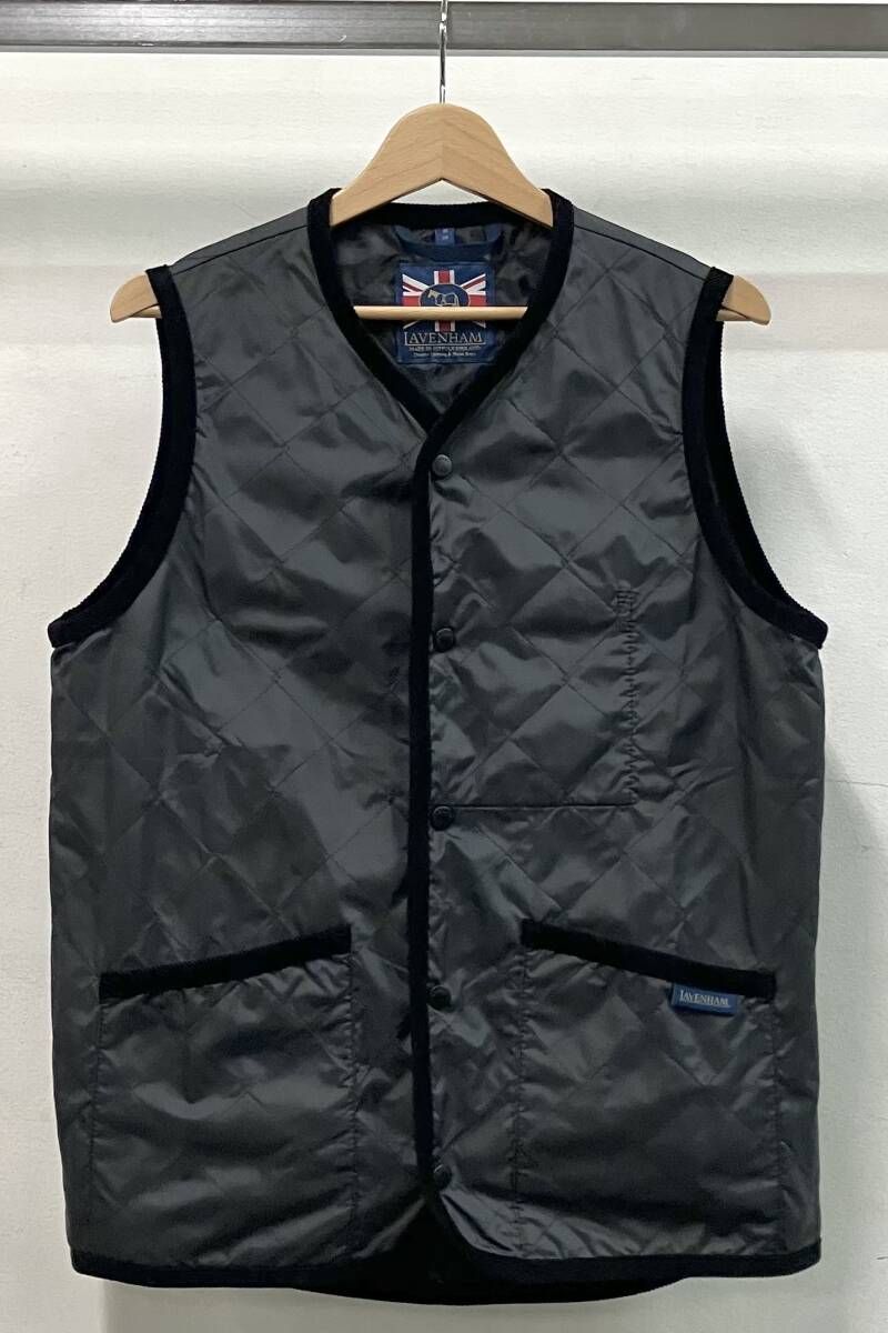 LAVENHAM ラベンハム キルティングベスト ベスト サイズM ダークグレー LV7045 G95
