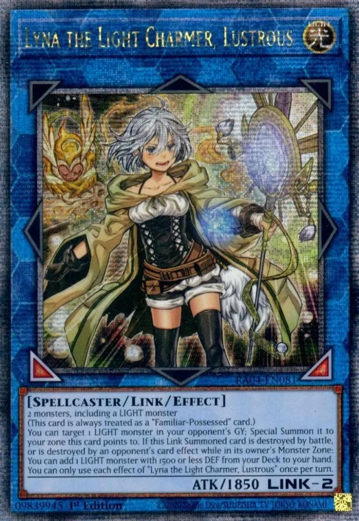 遊戯王ライナse 中古】遊戯王 RA04-EN081[QCSE]：Lyna the Light Charmer， Lustrous