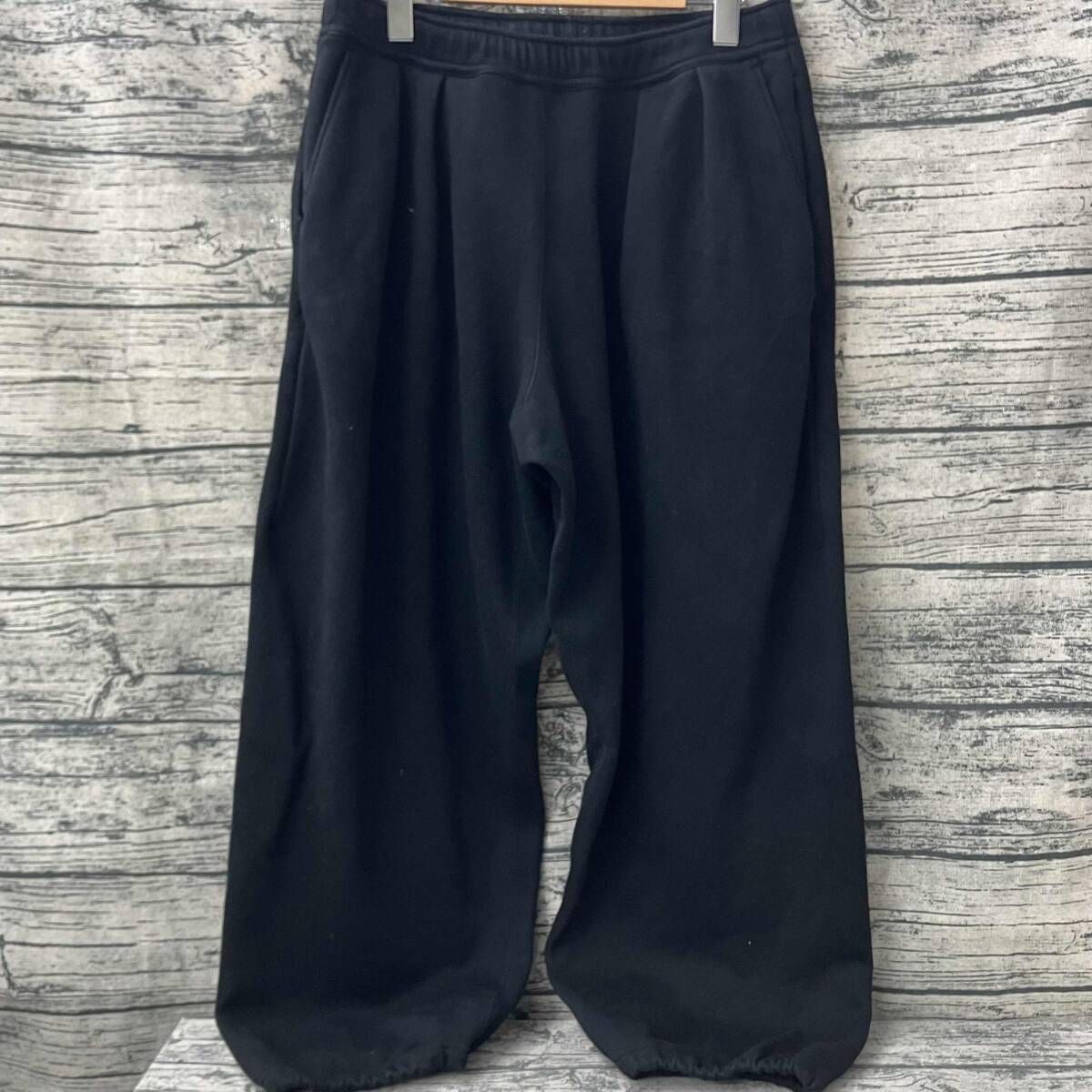 BEAMS ビームス スウェットパンツ Wide straight wind proof sweatpants BLK Mサイズ 11,142円