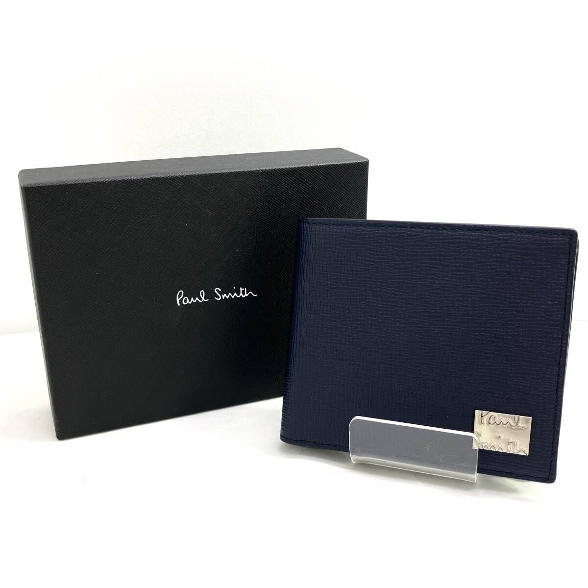 Paul Smith ポールスミス 二つ折り財布 553441 メタルクロップドロゴ