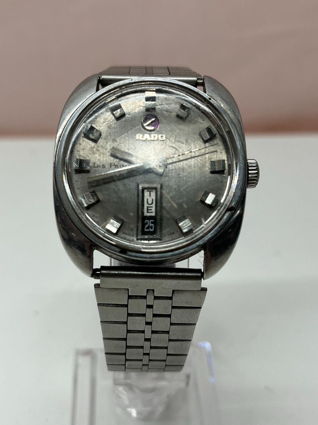 ● RADO ラドー LAS PALMAS メンズ 腕時計 自動巻き 稼働品 デイデイト ●