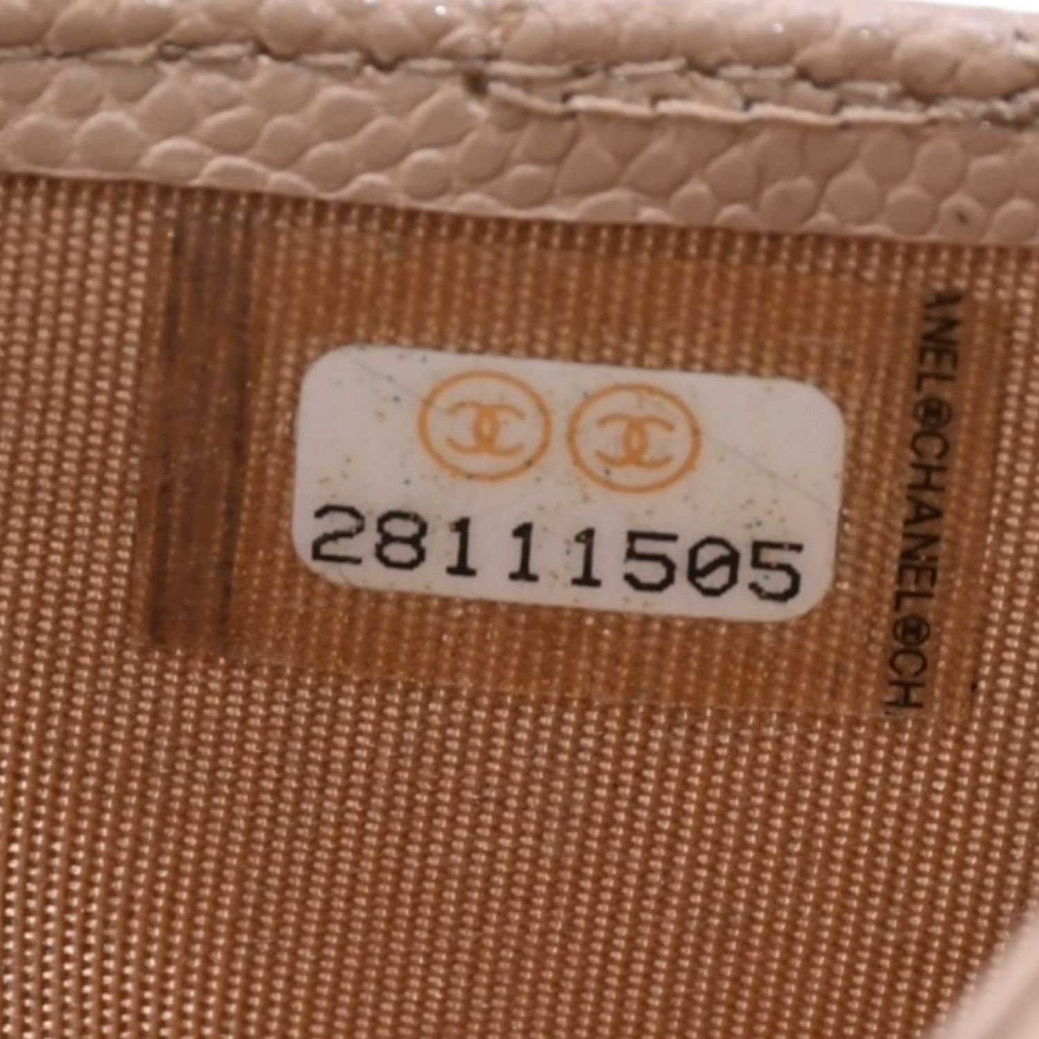 極美品 CHANEL シャネル クラシックジップカードケース 28番台