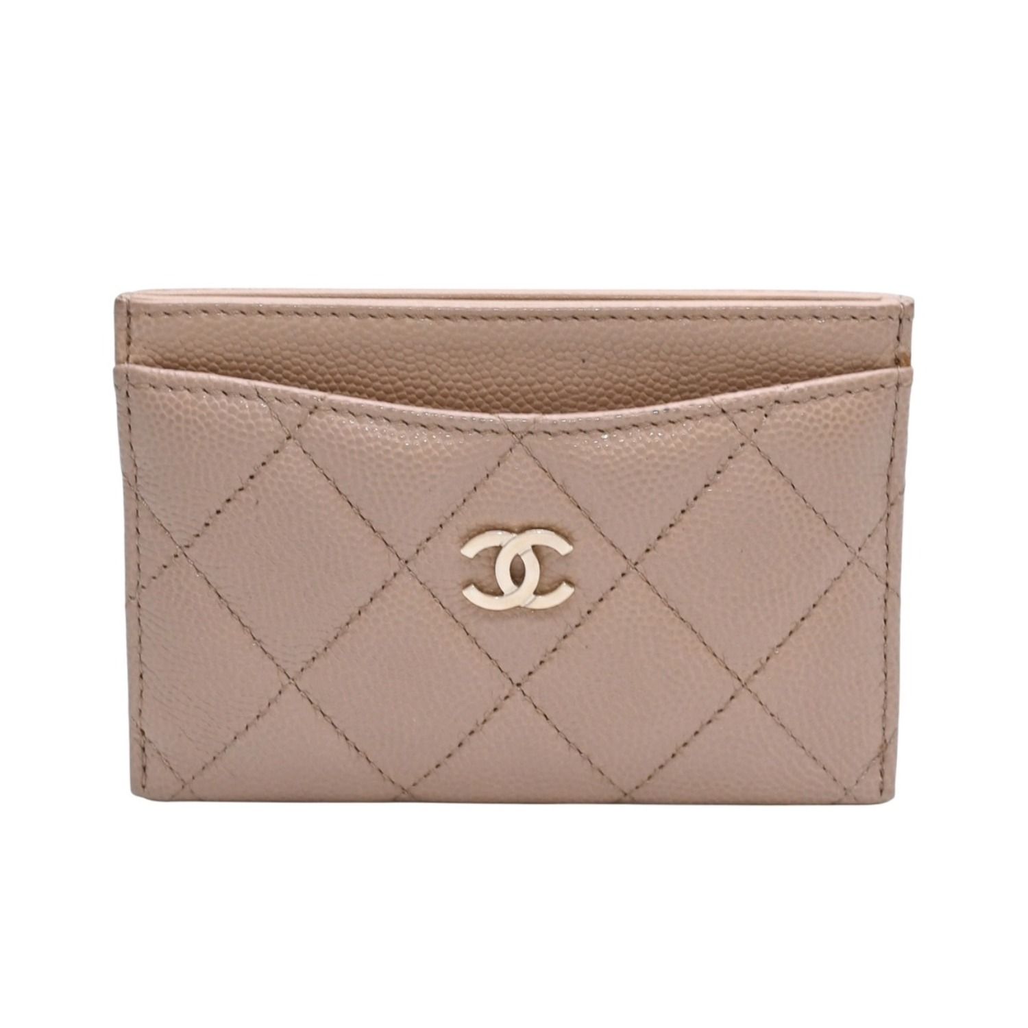 【極美品】CHANEL キャビアスキン　カードケース　28番台 極美品 CHANEL シャネル クラシックジップカードケース 28番台