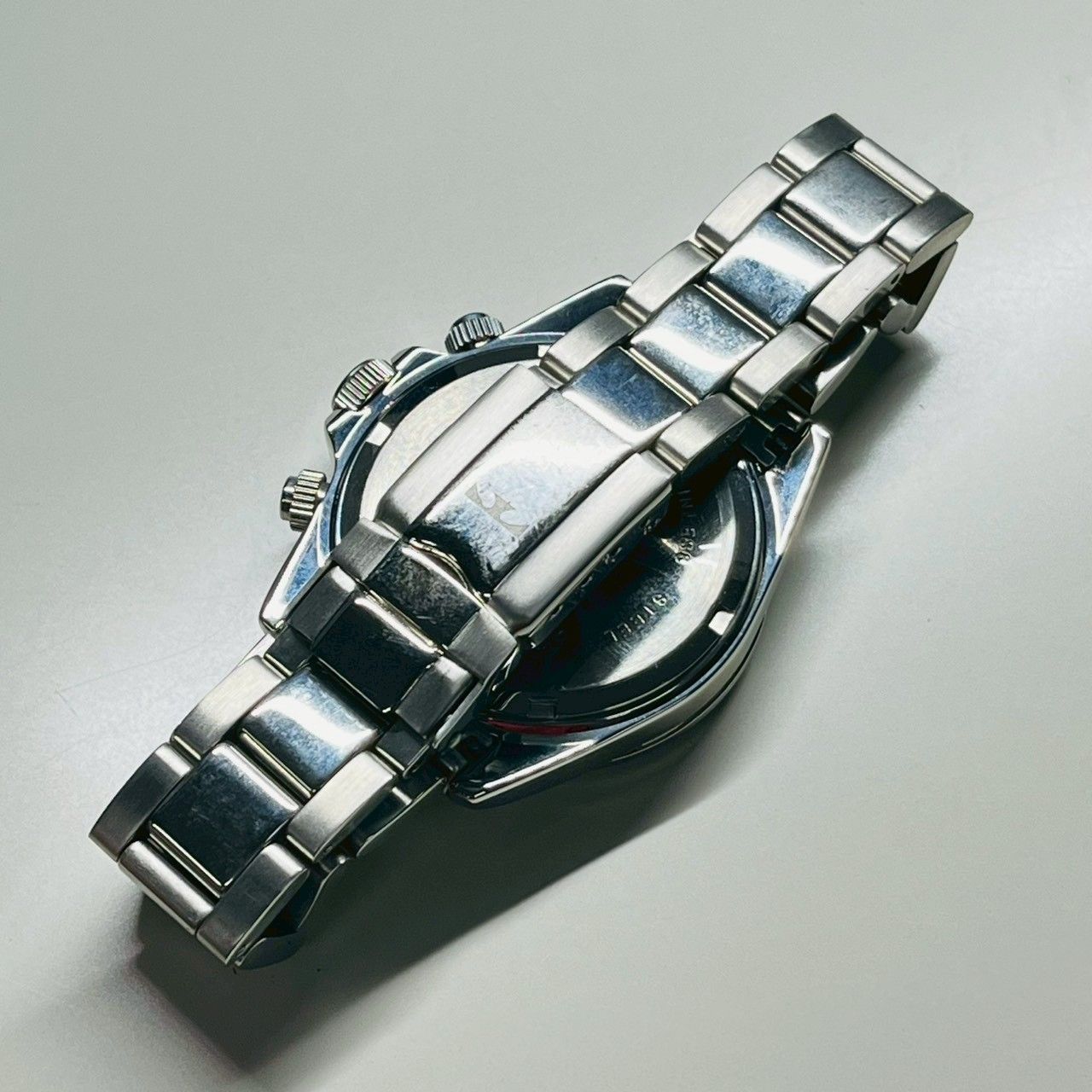 TECHNOS テクノス クロノグラフ TGM615 ホワイト文字盤 10気圧防水 
