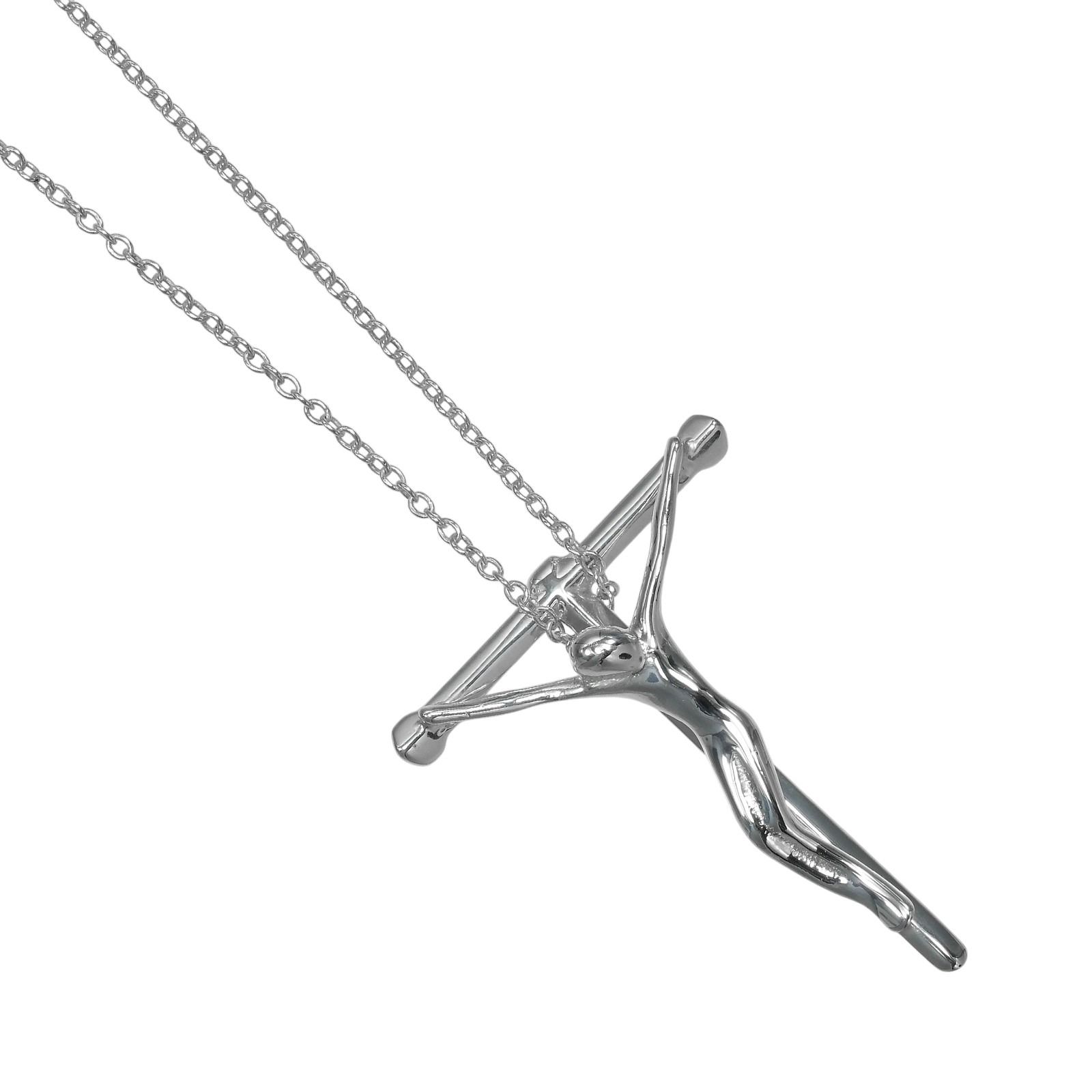 【TIFFANY&Co.】ティファニー クルーシフィクス スモール ロザリオクロス ヴィンテージ エルサペレッティ シルバー925 ユニセックス 3g ネックレス