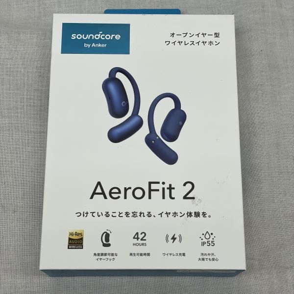 中古】Anker soundcore AeroFit 2 ﾃﾞｨｰﾌﾟﾌﾞﾙｰ[91] - メルカリ