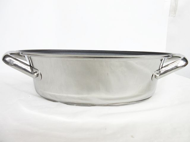 美品 MEYER マイヤー オールインワン オーバルパン SCA-4S 無水 グリル