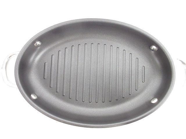 美品 MEYER マイヤー オールインワン オーバルパン SCA-4S 無水 グリル
