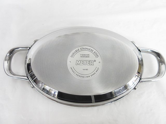 美品 MEYER マイヤー オールインワン オーバルパン SCA-4S 無水 グリル
