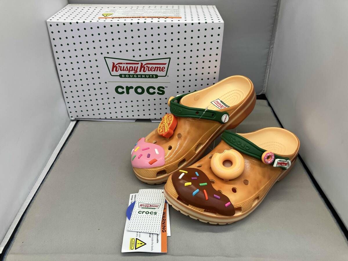 CROCS×Krispy kreme DOUGHNUTS クロックス×クリスピークリームドーナツ サンダル 箱付き 211443-78Z
