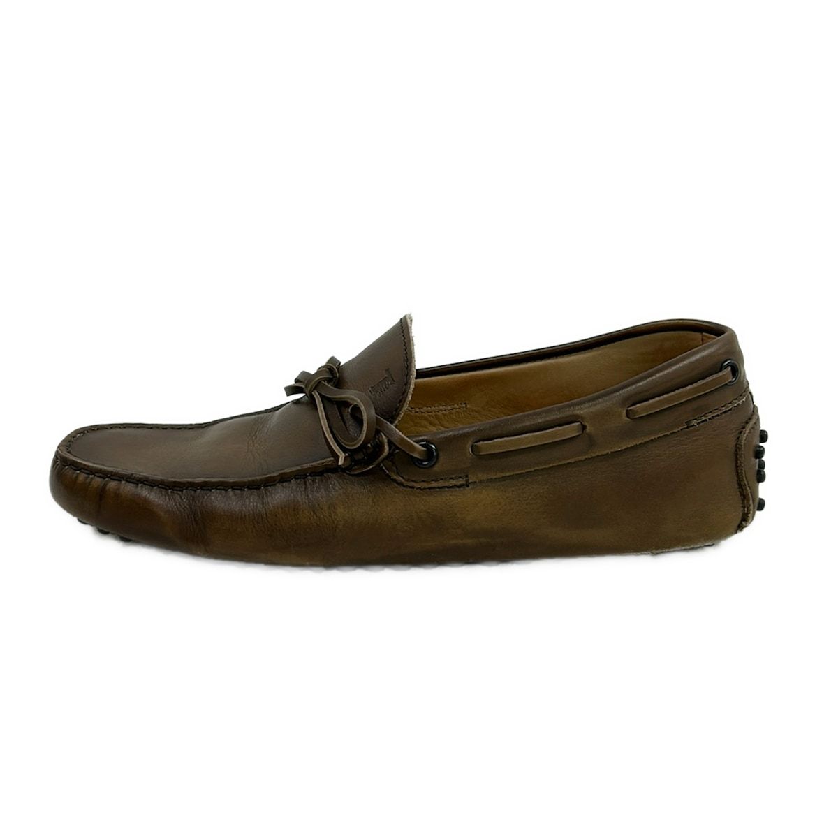 TOD'S(トッズ) ドライビングシューズ 7 メンズ - ダークブラウン レザー