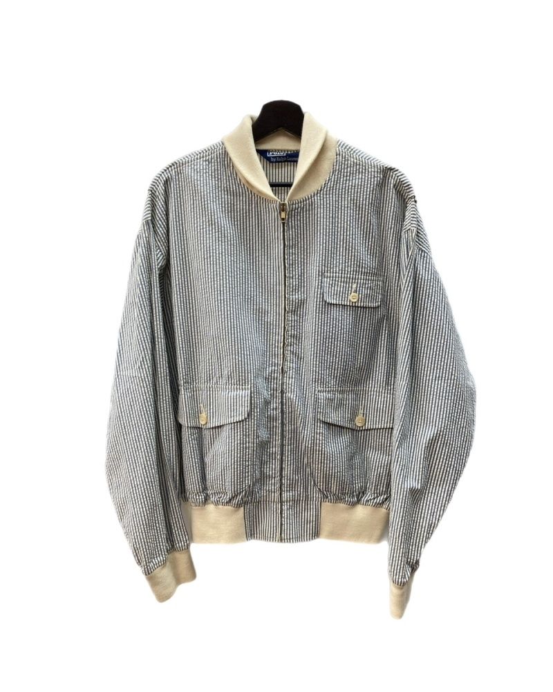 ポロゴルフRALPH LAUREN シアサッカージャケットブルゾンストライプ ラルフローレン RalphLauren シアサッカー ストライプ柄 ジップアップ