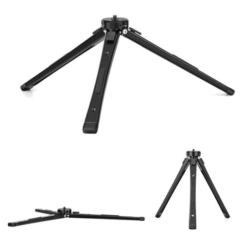 Zeadio Heavy Duty Metal Tripod Stand - Height Adjustable, Compatible with Multi-Use Small Tabletop Tripod Cameras, Gimbals, Action Cams, Video Cameras, Mics, LED Lights, etc. (40kg load capacity) t 79c1e430