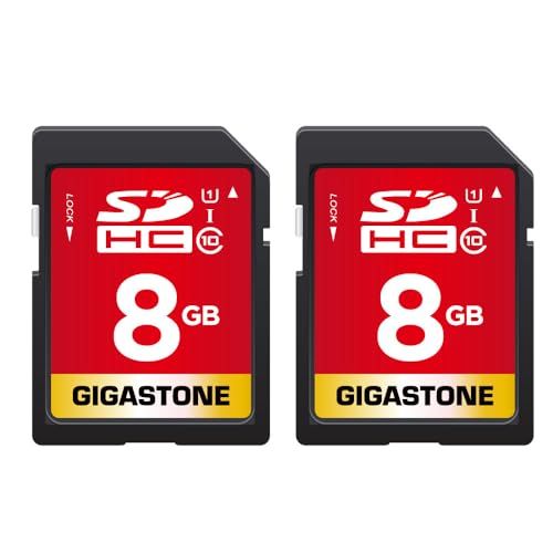 【5年保証】GIGASTONE 8GB SDカード 2個セット SDHC UHS-I U1 C10 80MB/s メモリーカード フルHD ビデオ デジタルカメラ 高速記録 ミニケース2個付きt 258ec1e0
