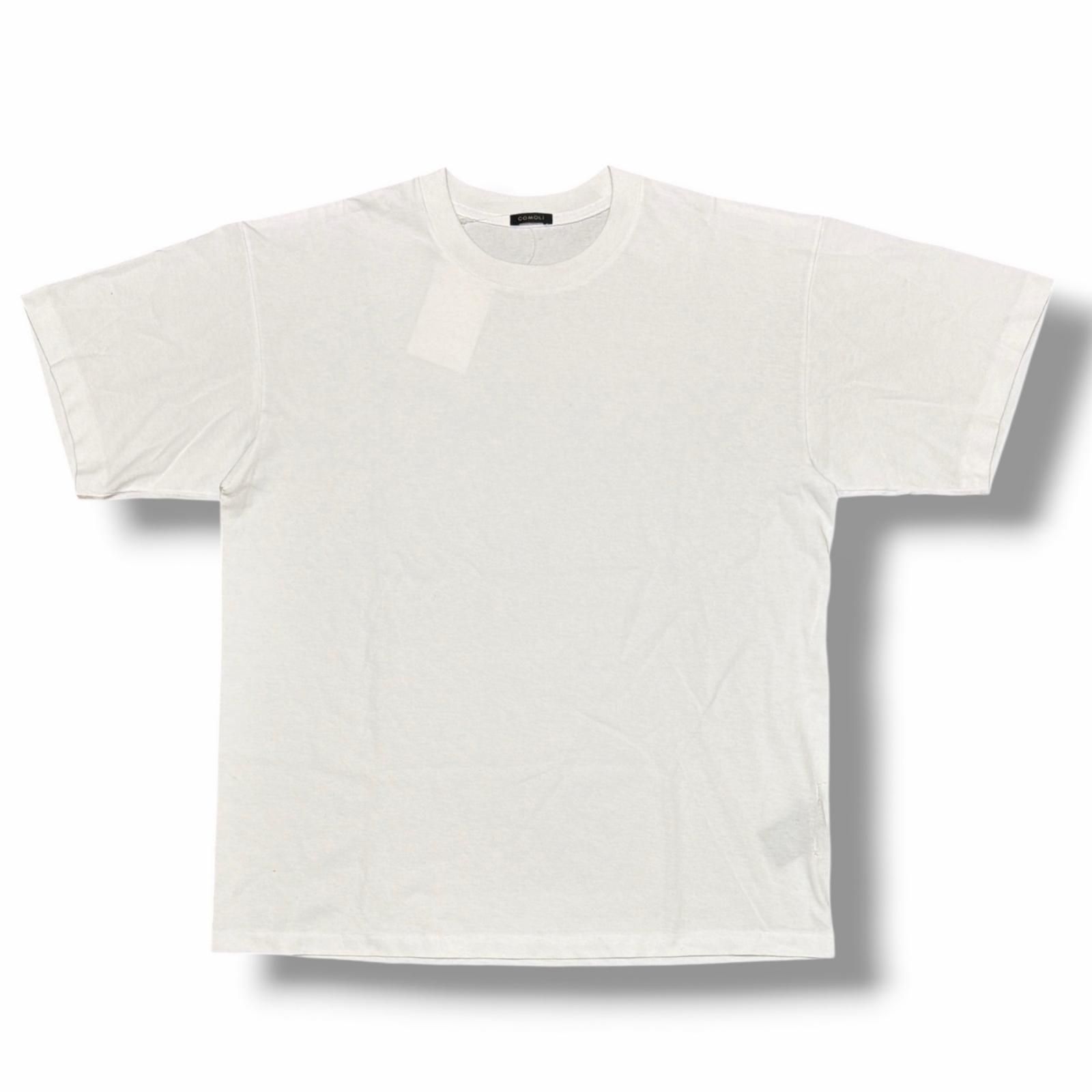 COMOLI コットンジャージ 半袖Tシャツ カットソー コモリ D01-05014 ホワイト 2 （15627M）