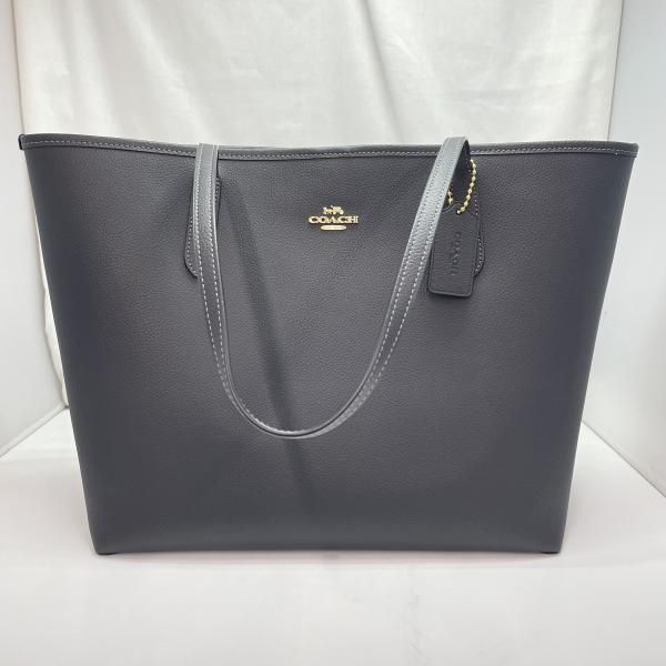 【中古】COACH コーチ CR111 ミディアム シティ トートバック 黒[91]