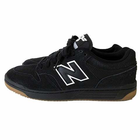 ニューバランス NEW BALANCE ヌメリック NUMERIC SHOES 480 スニーカー NM480SBW スケボー スケートボード シューズ スエード レザー 28.0cm 黒 ブラック 白 ガム US 10 くつ 靴 美品