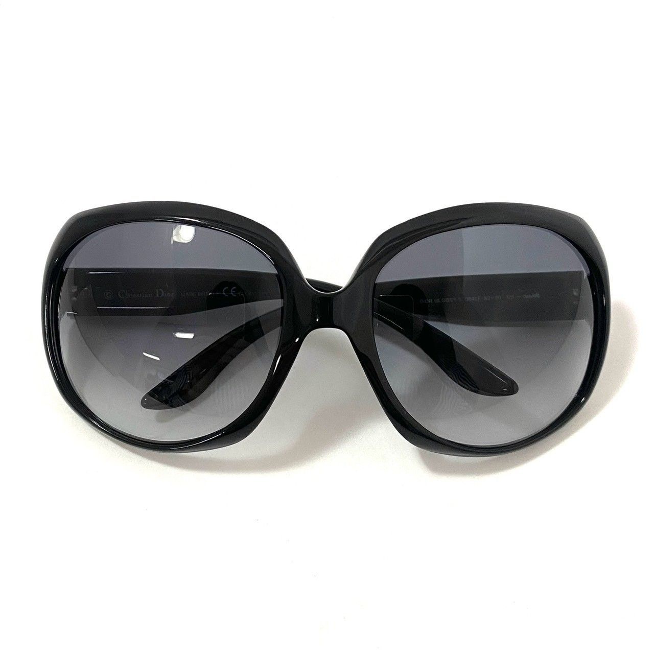 Dior GLOSSY1 付属品完備 サングラス ディオール グロッシー M【Dior】 GLOSSY/グロッシー 1 584LF 62□20 125 サングラス ブラック