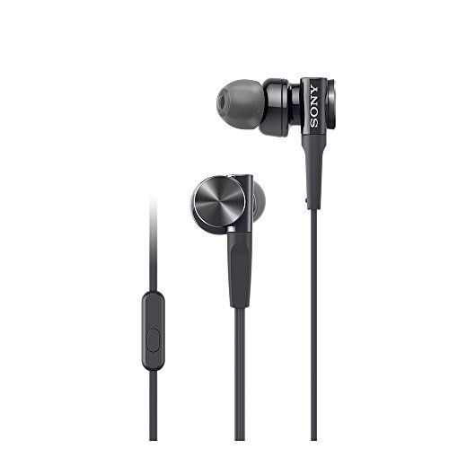 ソニー イヤホン 重低音モデル MDR-XB75AP : カナル型 リモコン・マイク付き ブラック MDR-XB75AP Bp d8e75777
