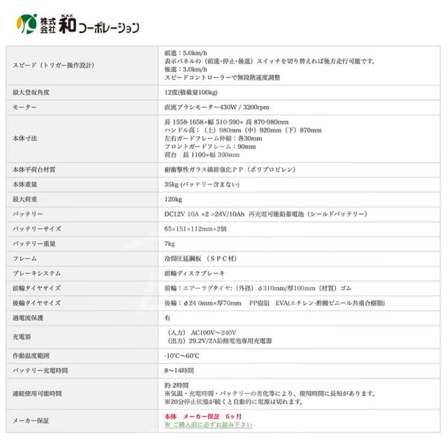 最大100%ポイントバック 確率2分の1!条件達成でチャンス最大5倍!要エントリー!和コーポレーション|KAZ <+スピード調整キット>電動エコキャリア21 電動運搬車 KT-8FRX エアーラグタイヤ仕様 エネトラ4 最大100%ポイントバック 確率2分の1!条件達成でチャンス最大5倍!要エントリー!和コーポレーション|KAZ <+スピード調整キット>電動エコキャリア21 電動運搬車 KT-8FRX エアーラグタイヤ仕様 エネトラ4