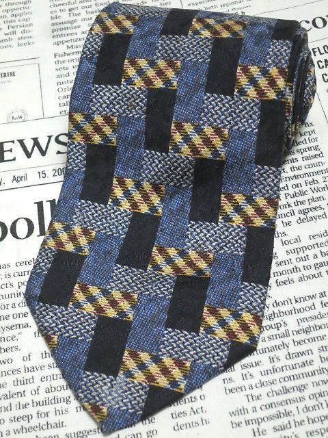 エルメネジルドゼニア Ermenegildo Zegna 良品 微光沢 ネクタイ イタリア製 シルク100% パターン柄 ミックス K-005328 ゆうパケット