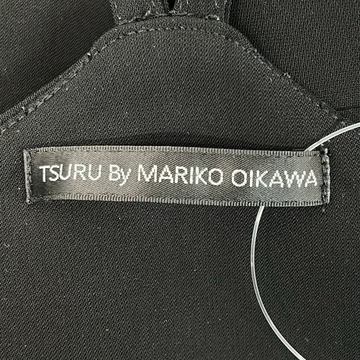 TSURU BY MARIKO OIKAWA(ツルバイマリコオイカワ) オールインワン レディース美品 - 黒 フルレングス TSURU BY MARIKO OIKAWA(ツルバイマリコオイカワ) オールインワン レディース美品 - 黒 フルレングス