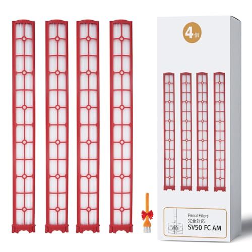 HEPAフィルター 4枚入り 適応させます DYS Pencilvac Fluffycones SV50/FC専用 掃除機交換パーツ 高効率フィルター(4枚入り)e 3edca9d1