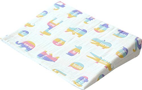 サンデシカ スリーピングピロー(吐き戻し防止ベビー枕) ふわふわ6重ガーゼ カラフルアニマル 3134-9999-52e 05921a59