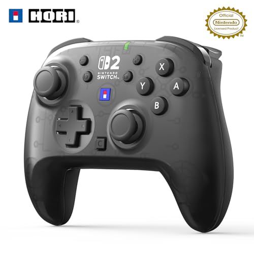 【任天堂ライセンス商品】ワイヤレスホリパッド TURBO for Nintendo Switch 2 コントローラー ミストブラック【Switch2・Switch両対応】【連射/連射ホールド機能搭載】e 31321aab