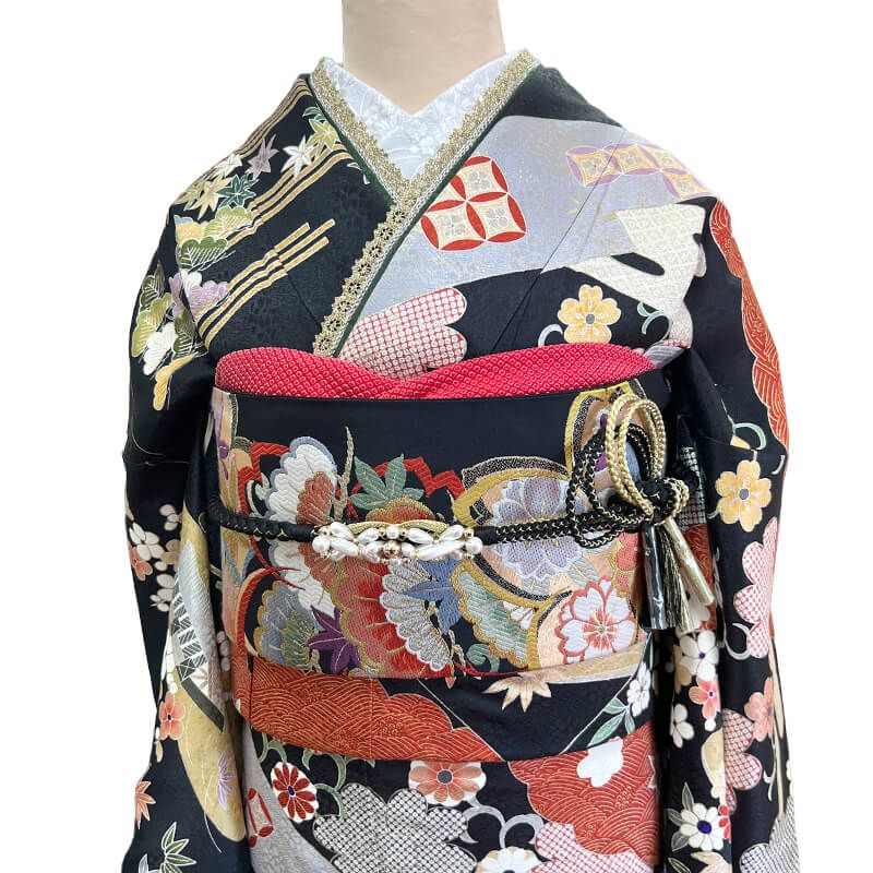 振袖 成人式 前撮り 正絹 単品 正絹 黒 松竹梅 伝統文様 品格 身丈177.5cm 裄丈69cm 成人式 前撮り 結婚式 Lサイズ相当 レディース 女性用 送料無料 即日発送 振袖 成人式 前撮り 正絹 単品 正絹 黒 松竹梅 伝統文様 品格 身丈177.5cm 裄丈69cm 成人式 前撮り 結婚式 Lサイズ相当 レディース 女性用 送料無料 即日発送