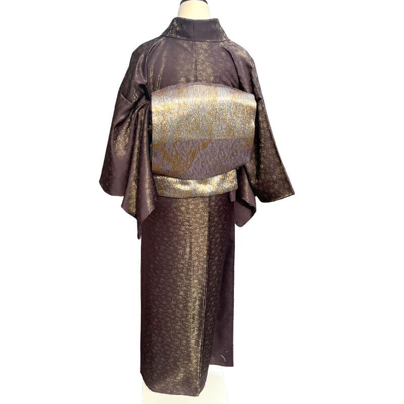 久保田一竹 御召 袷 レディース 正絹 こげ茶 竹 笹 落款 身丈157.5cm 裄丈63.5cm 観劇 食事会 お出かけ ゆったりサイズ 送料無料 即日発送 久保田一竹 御召 袷 レディース 正絹 こげ茶 竹 笹 落款 身丈157.5cm 裄丈63.5cm 観劇 食事会 お出かけ ゆったりサイズ 送料無料 即日発送