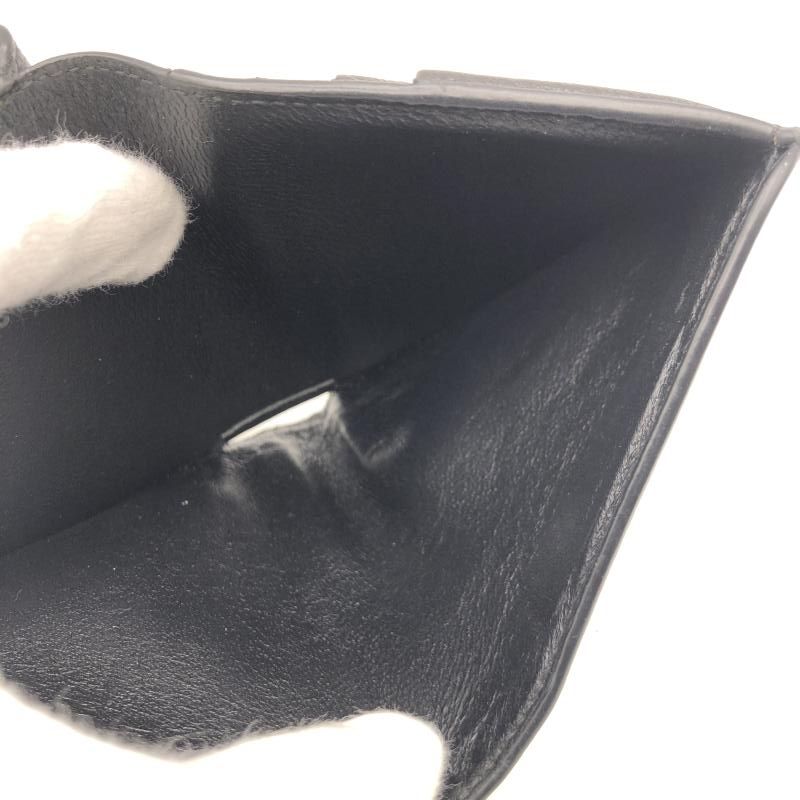 【中古】BALENCIAGA 二つ折り財布 594216・1090 ブラック 箱あり 本体使用感あり　バレンシアガ[17]