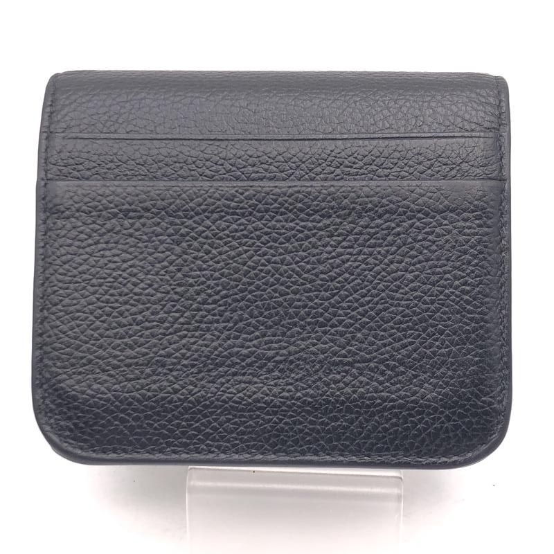 【中古】BALENCIAGA 二つ折り財布 594216・1090 ブラック 箱あり 本体使用感あり　バレンシアガ[17]