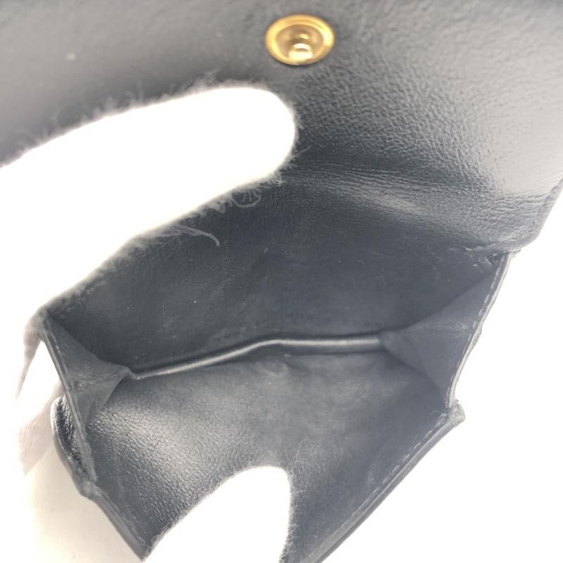 【中古】BALENCIAGA 二つ折り財布 594216・1090 ブラック 箱あり 本体使用感あり　バレンシアガ[17]