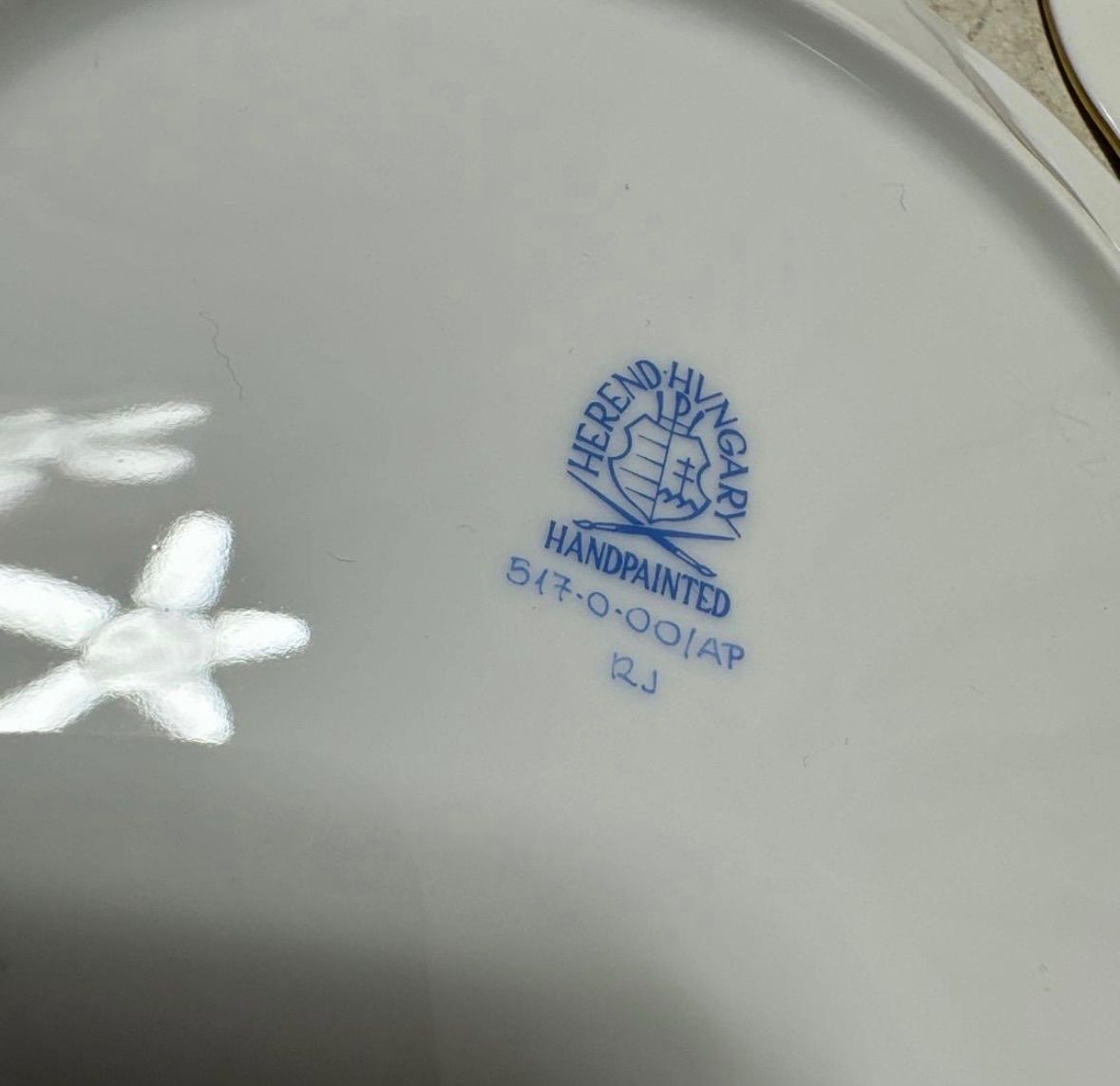 ヘレンド Herend プレート 皿 4枚 セット 陶磁器 食器 デザート皿