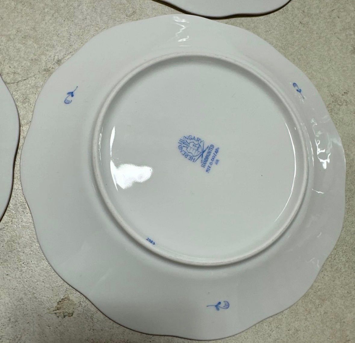 ヘレンド Herend プレート 皿 4枚 セット 陶磁器 食器 デザート皿