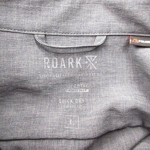 ロアーク ROARK シャツ 長袖 ポーラテック グレー L