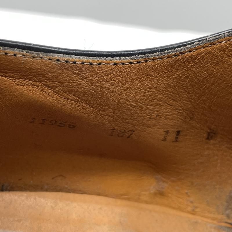【中古】SPENCER BROTHERS Uチップシューズ ブラック サイズ11 スペンサー ブラザーズ[17]