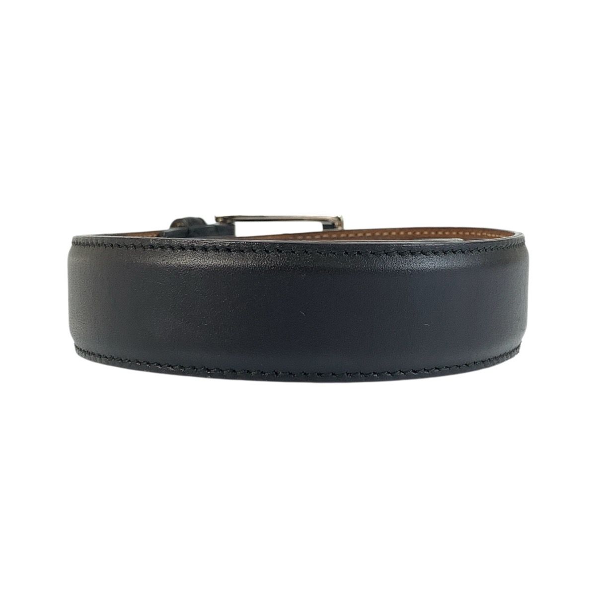 美品 GUCCI グッチ 85cm/34インチ ブラック 黒 シルバー金具 レザー