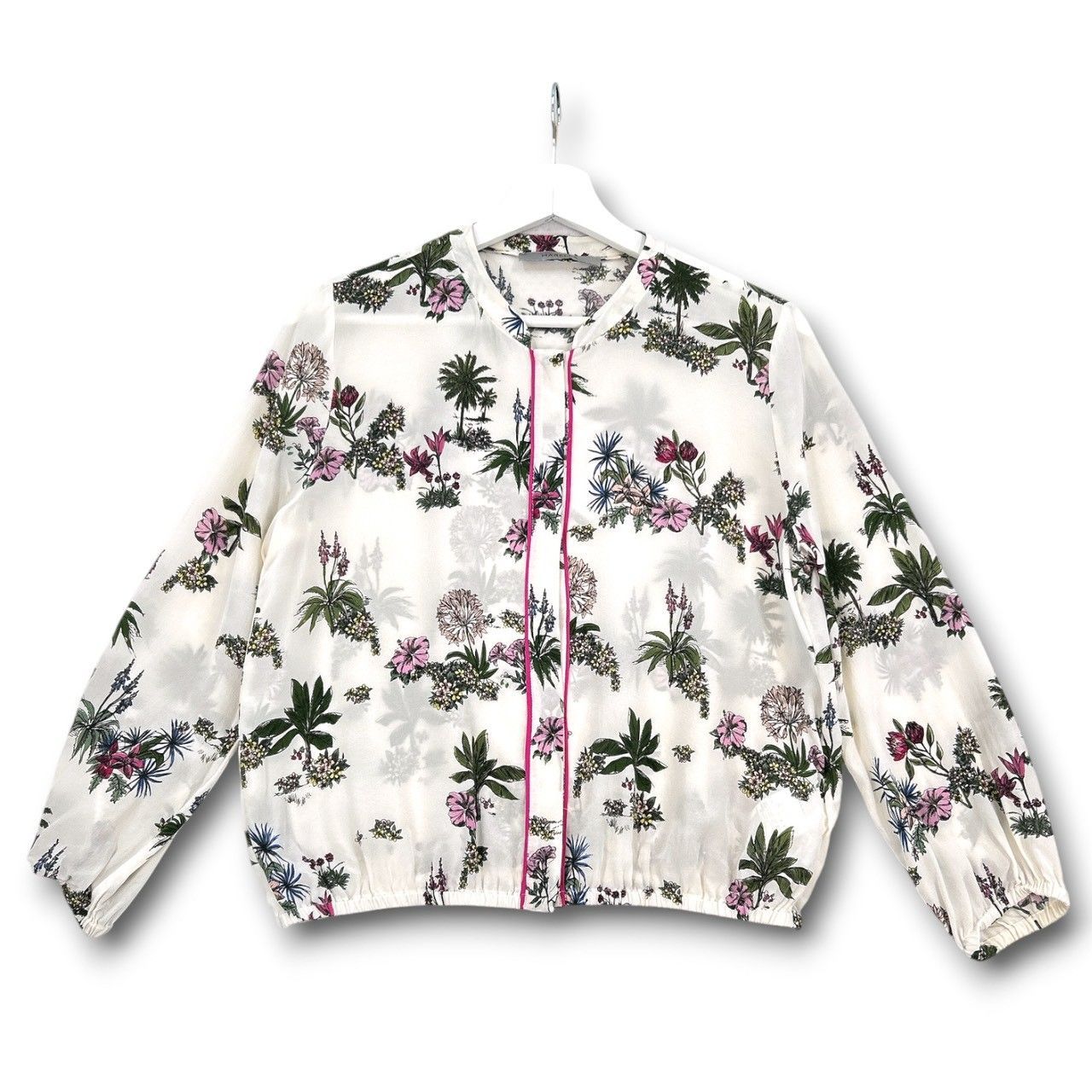 MARELLA マレーラ シルク100% 花柄ブラウス 長袖シャツ ブラウス トップス 花柄 フラワー MaxMara マックスマーラ マルチカラー サイズ40 レディース 春 ゴーゴー古着セントラルパーク名古屋店 1 No.久1953