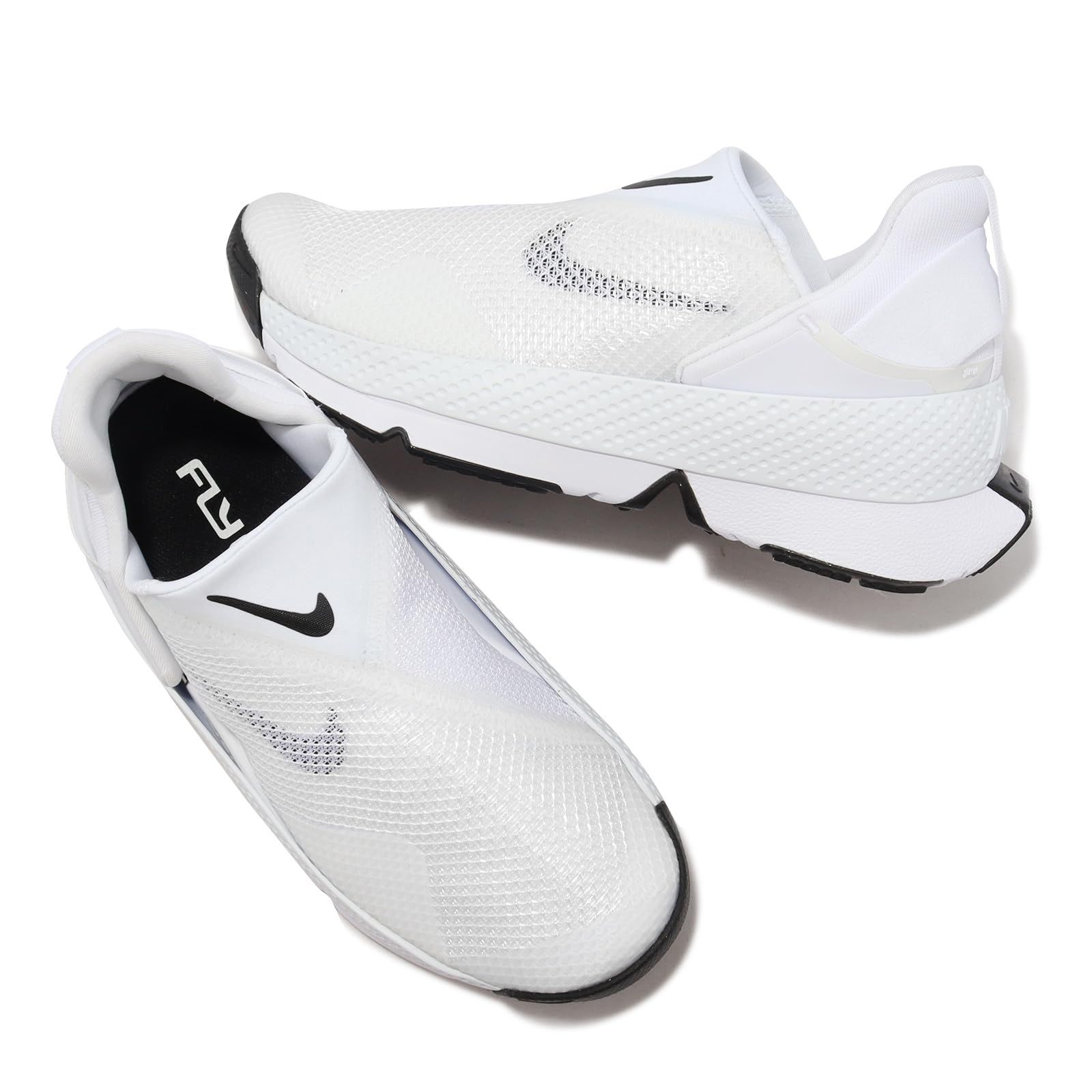 [ナイキ] ゴー フライイース レディース カジュアル シューズ Go Flyease White Women Slip On DR5540-102, 23.0 cm [並行輸入品] [ホワイト/ブラック] [23.0 cm]