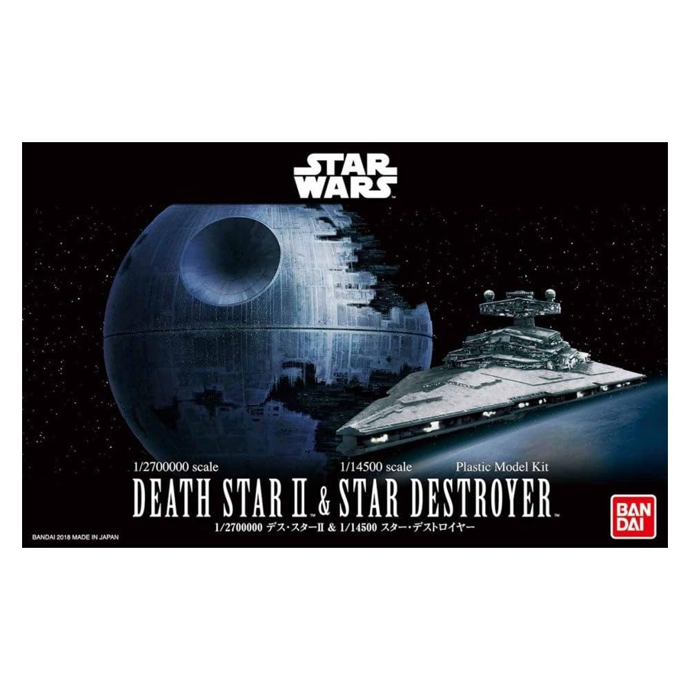 バンダイ ホビーキット スターウォーズ 1/2スケール - 700,00 デススターII & 1/14スケール 500スターデストロイヤー [デススターII&スターデストロイヤー。]