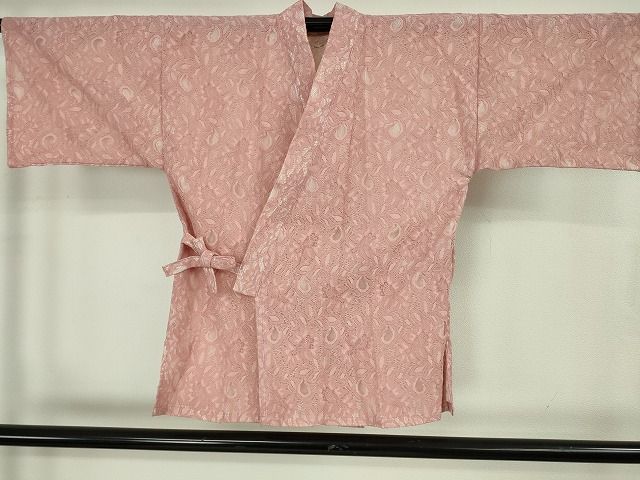 平和屋着物∴極上 夏物 レース甚平 浴衣 総レース 花唐草文 オールドローズ色 逸品 新品 DZAB10215kh6 平和屋着物∴極上 夏物 レース甚平 浴衣 総レース 花唐草文 オールドローズ色 逸品 新品 DZAB10215kh6