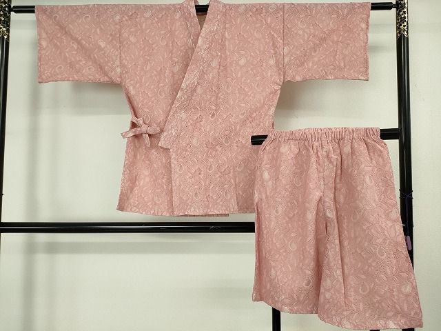 平和屋着物∴極上 夏物 レース甚平 浴衣 総レース 花唐草文 オールドローズ色 逸品 新品 DZAB10215kh6 平和屋着物∴極上 夏物 レース甚平 浴衣 総レース 花唐草文 オールドローズ色 逸品 新品 DZAB10215kh6